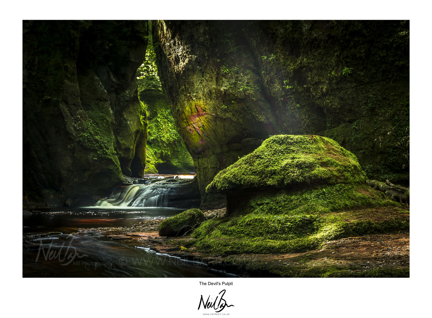 The Devil's Pulpit Scotland - A4 (40x30cm) Framed/Unframed Fine Art Photo Print