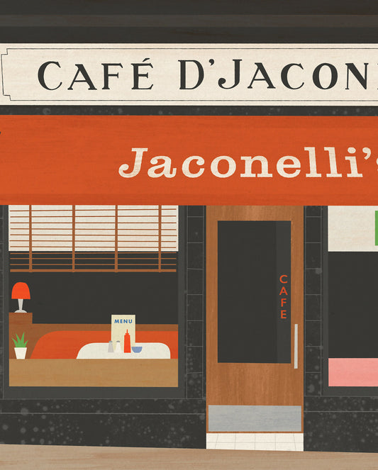 Café d'Jaconelli. Jaconelli's Café Art Print.