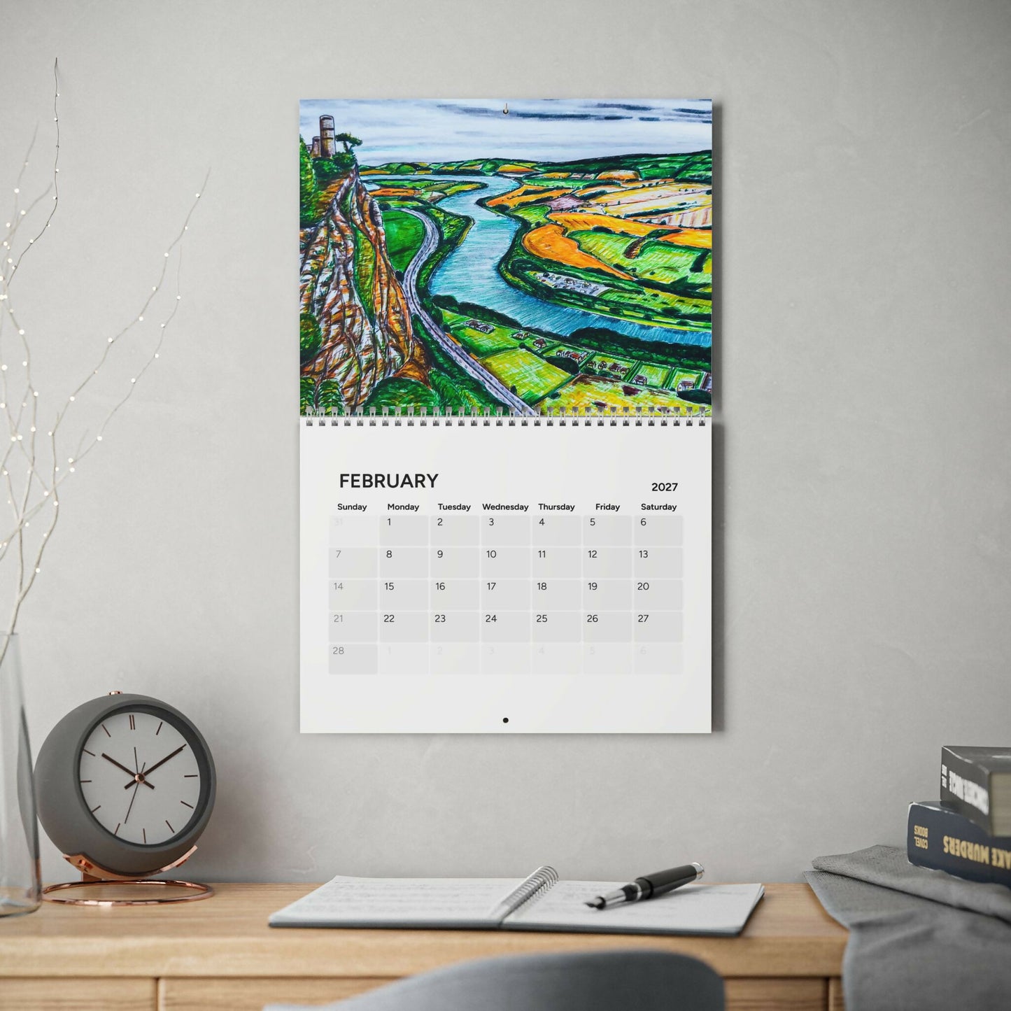 Scotland 2027 A4 Wall Calendar