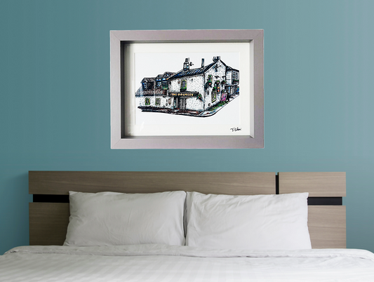 Glasgow Old Smiddy Pub Art Print