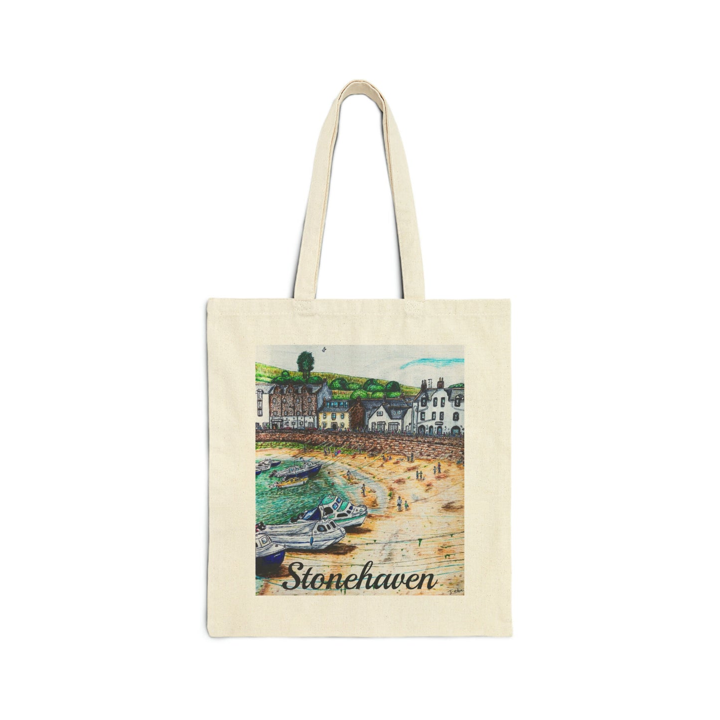Stonehaven Beach cotton Tote bag