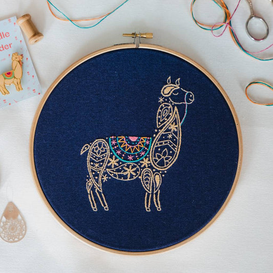Llama Embroidery Kit