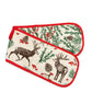 Christmas Reindeer Garden Double Oven Gloves