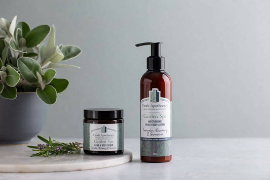 Garden Spa Pamper Body Gift Set - Hand & Body Lotion & Medium Hand & Body Scrub