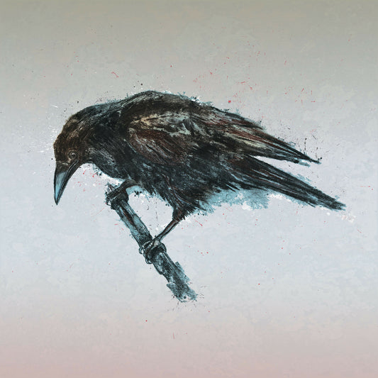 Crow - Mounted Giclee Print