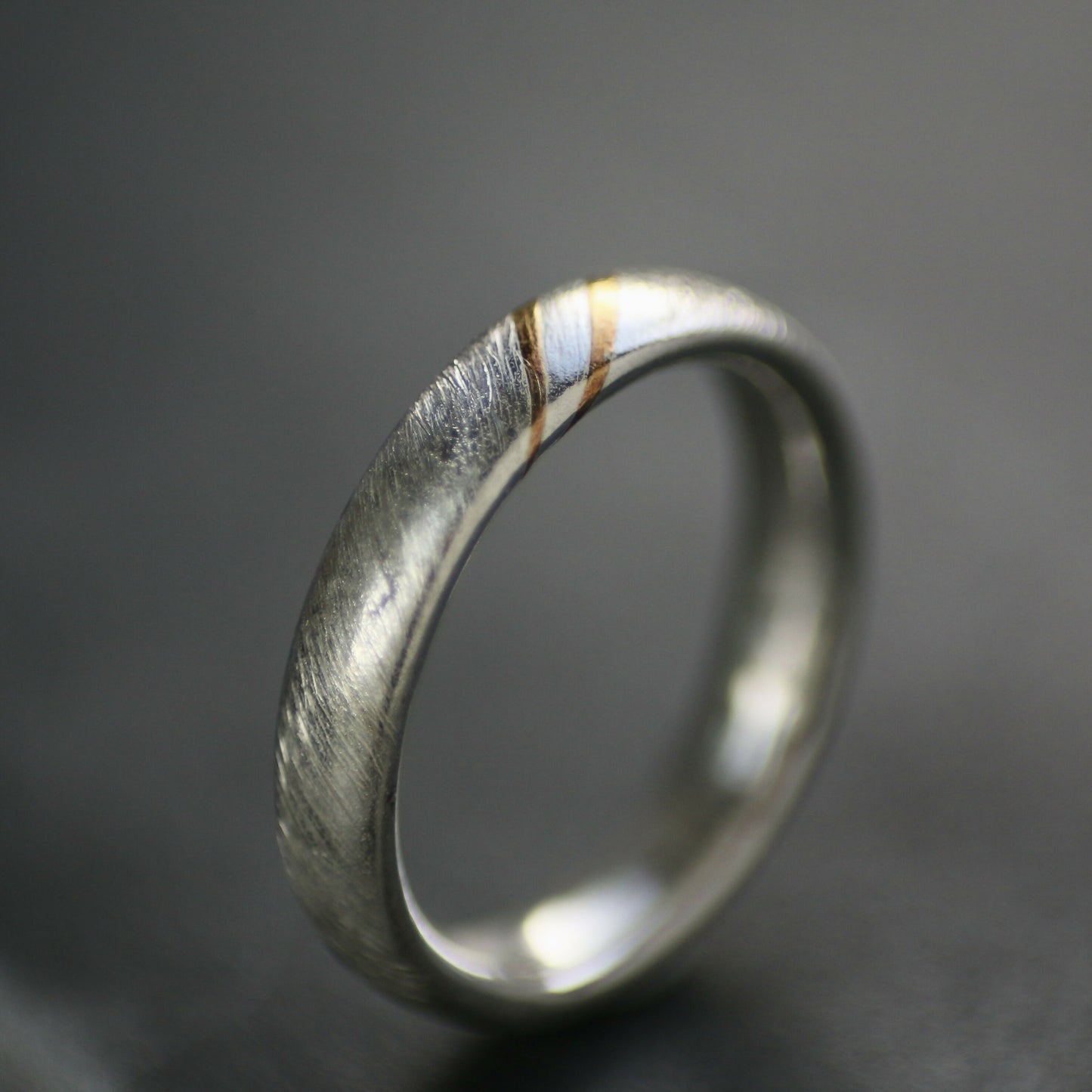 4mm Silver Bias Keum Boo Ring