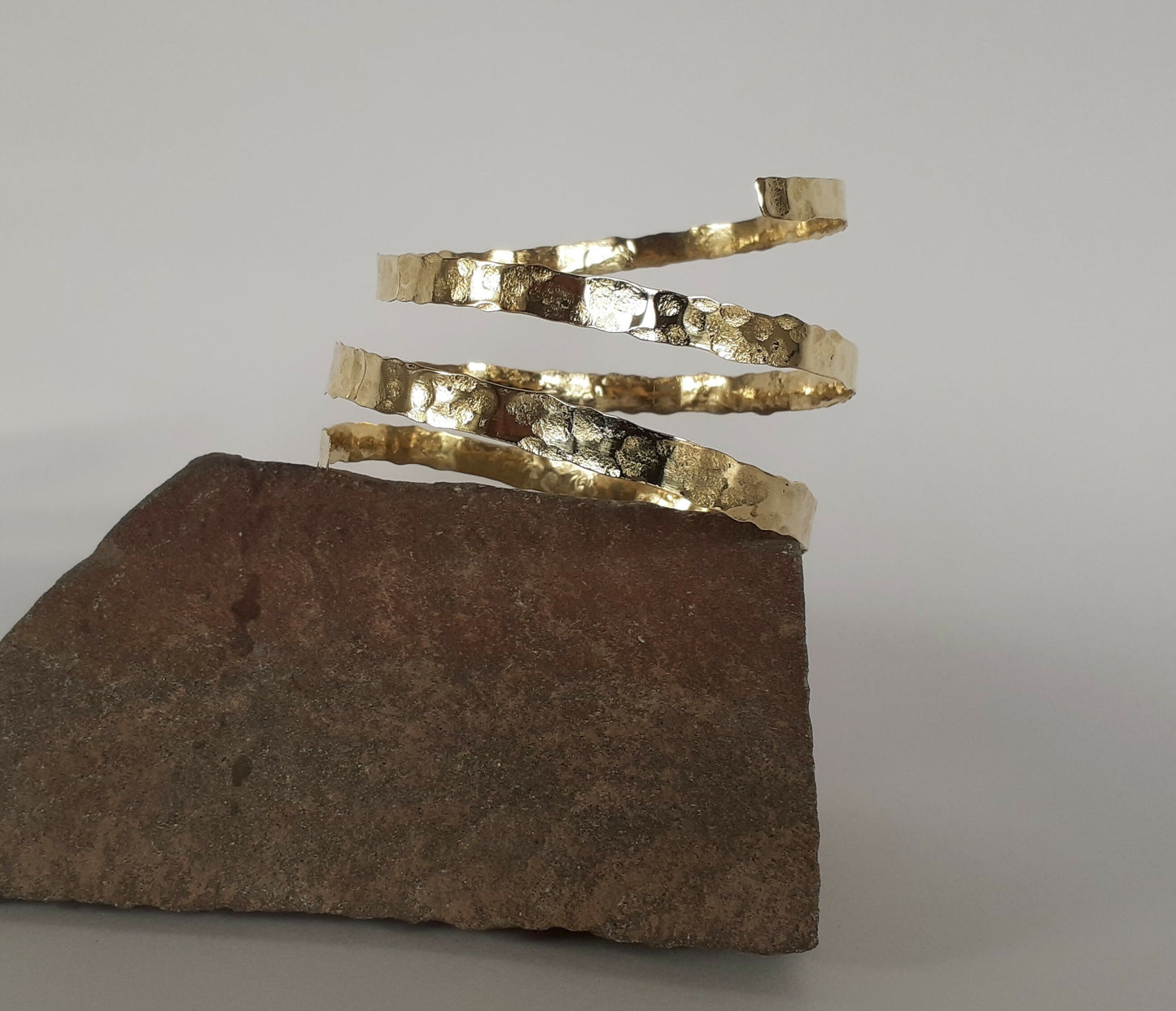 Hammered Bangle brass/copper #5