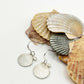 Silver Scallop Shell Dangle Earrings : Isle of Colonsay