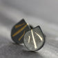 Oxidised Keum Boo Triple Stripe Teardrop Studs