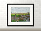 Paisley Skyline, Framed Art Print