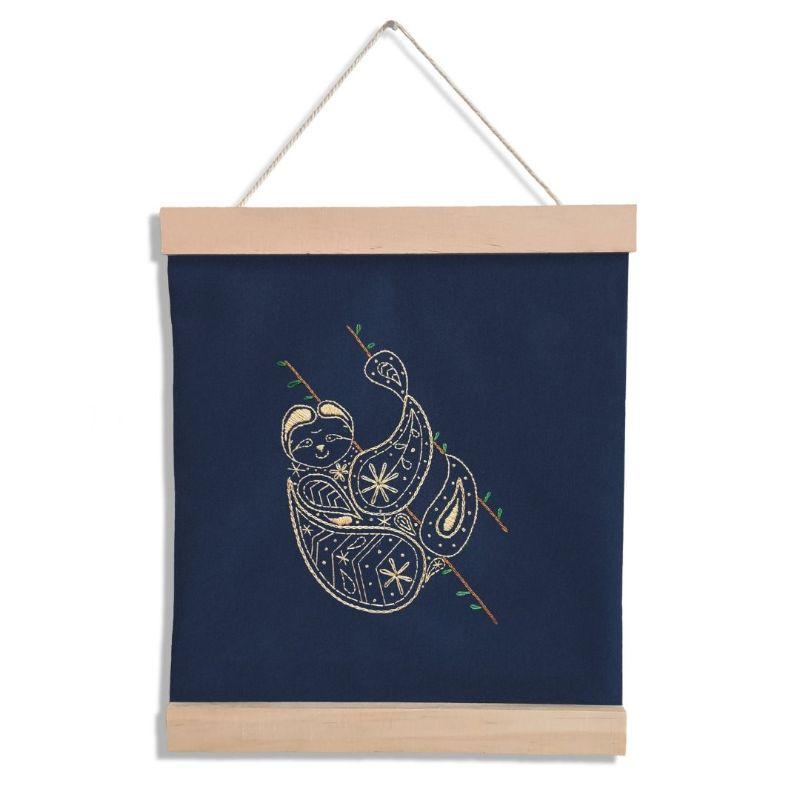 Sloth Drawing Kit Sloth Embroidery Kit – Scottish Design Exchange