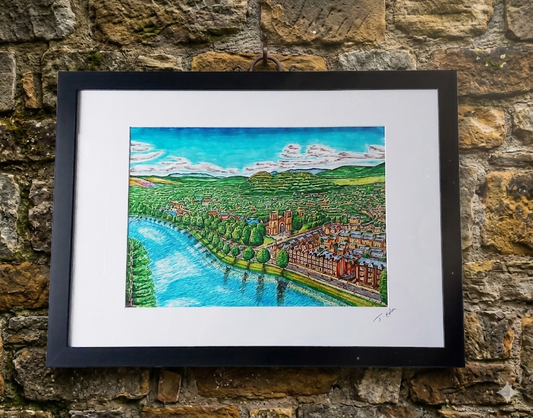Inverness River Ness, Framed Art Print