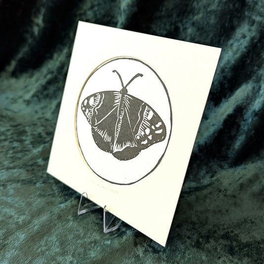 Moth Linocut Print (2)