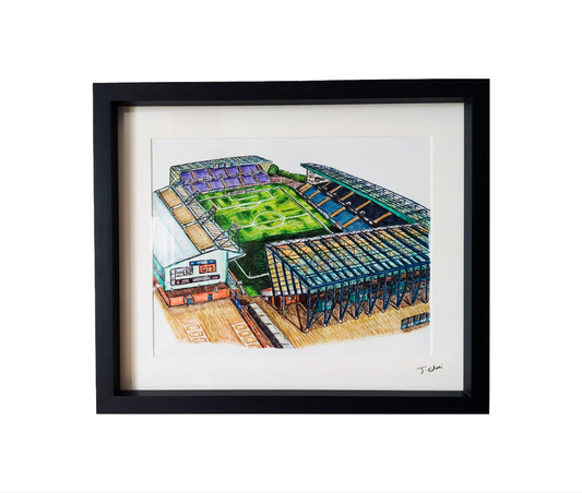 Kilmarnock FC, Rugby Park football Art Print