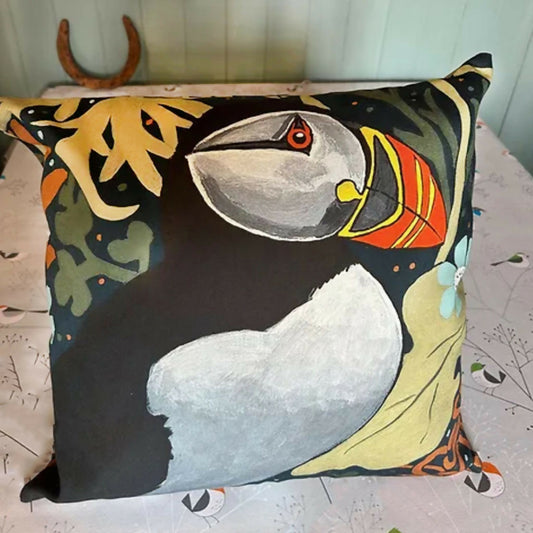 Puffin Double Sided Cushion Cover