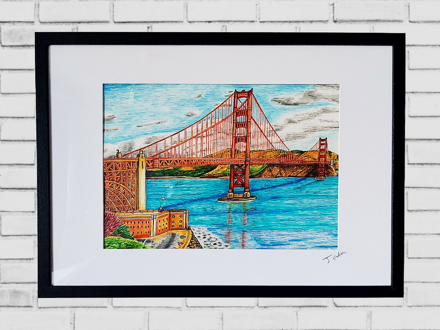 Golden Gate Bridge San Francisco, Framed Art Print