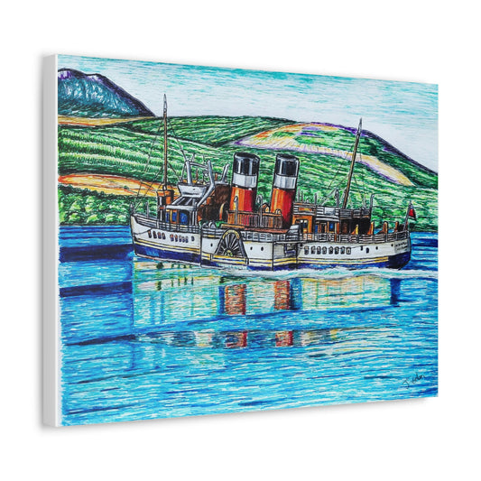 Scotland Waverley Paddlesteamer Canvas Print