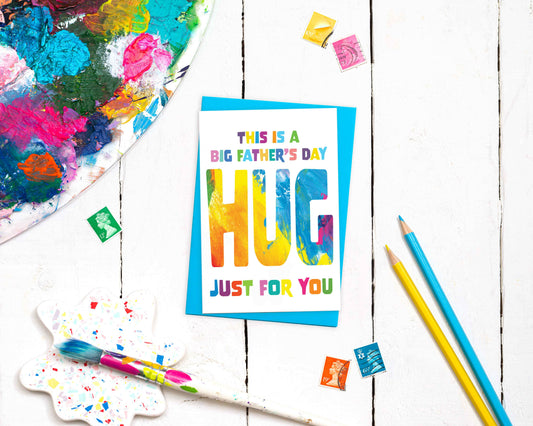 Father's Day Card | Father's Day Hug Card | Step Dad |Like a Dad
