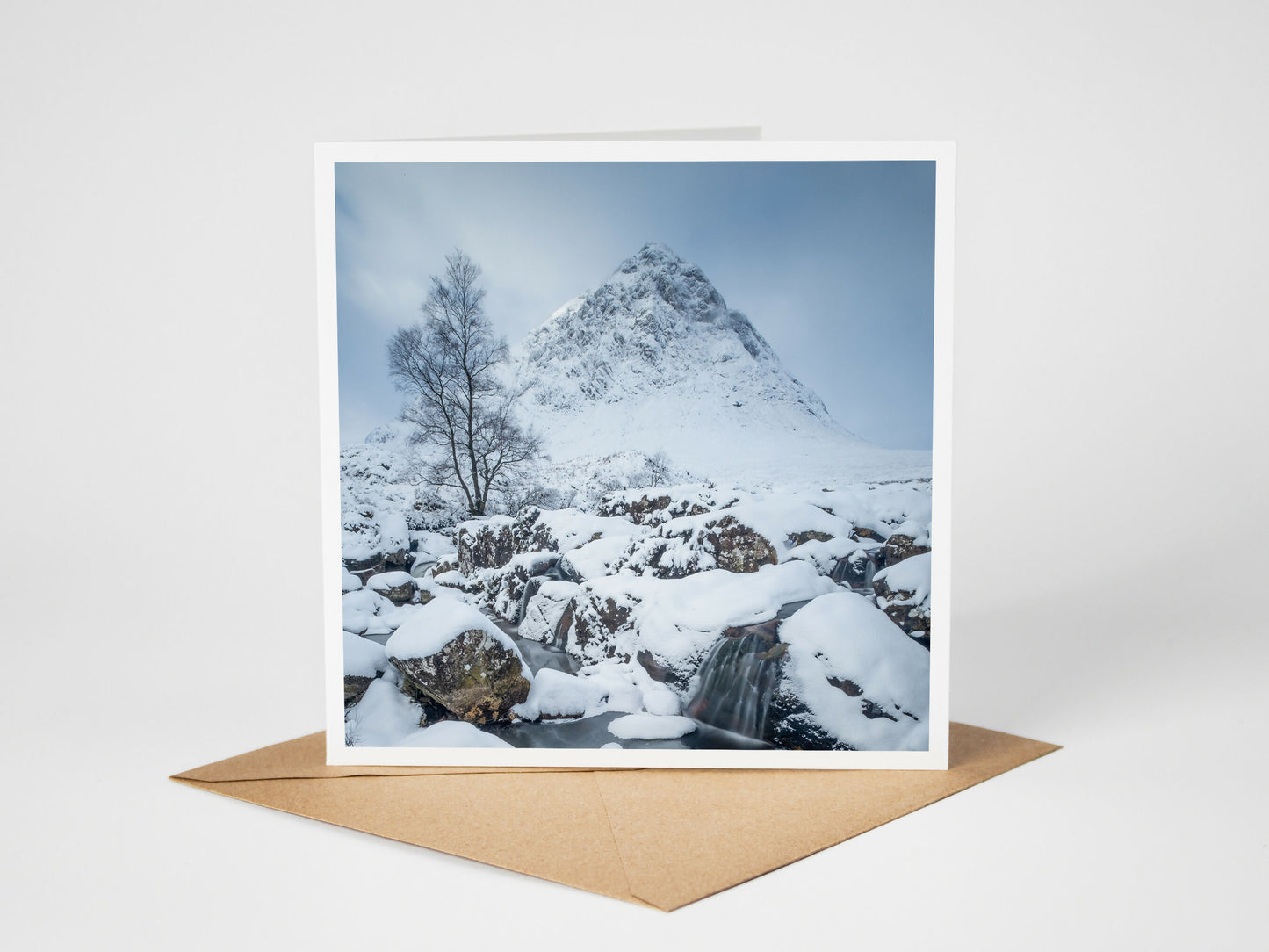 Glencoe in winter Greeting card