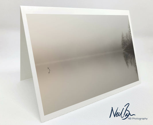 Misty Loch Ard, The Trossachs - Scotland Greeting Card - Blank Inside