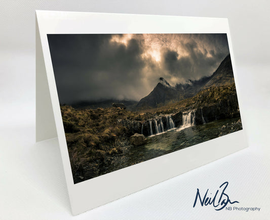 Fairy Pools, Isle of Skye - Scotland Greeting Card - Blank Inside