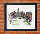 Glasgow George Square Framed Art Print