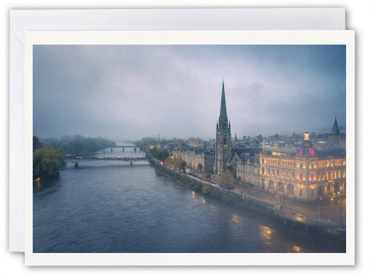 Perth & River Tay - Scotland Greeting Card - Blank Inside