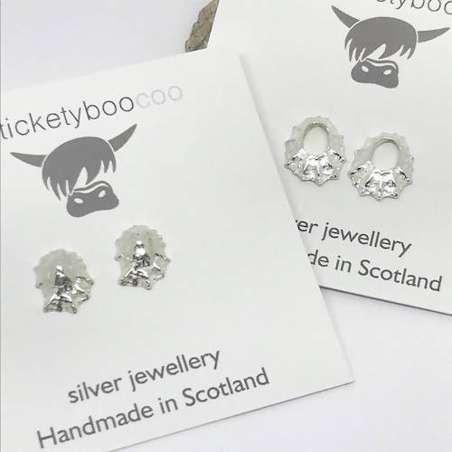 Silver Scottish Limpet Shell Earrings