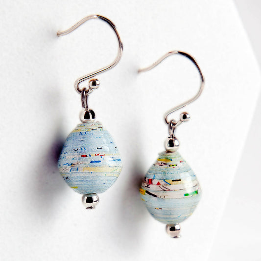 Scotland Map and Sterling Silver Earrings