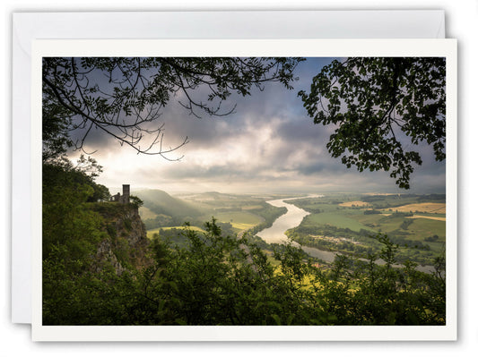 Kinnoull Tower & River Tay - Scotland Greeting Card - Blank Inside