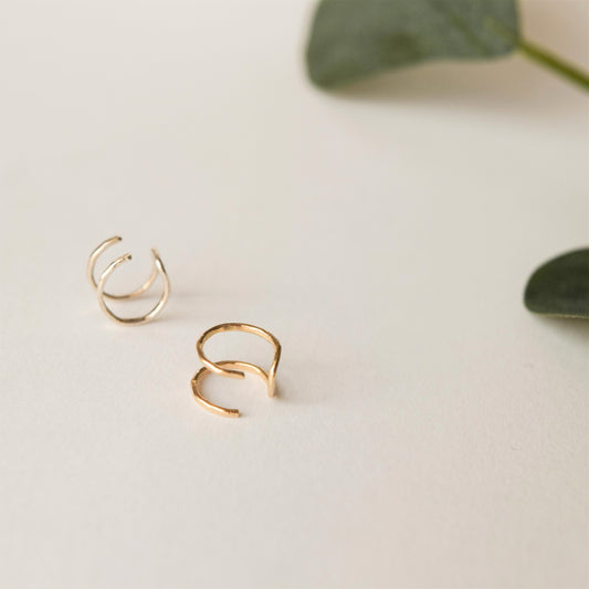 Silver Double Helix Cuff