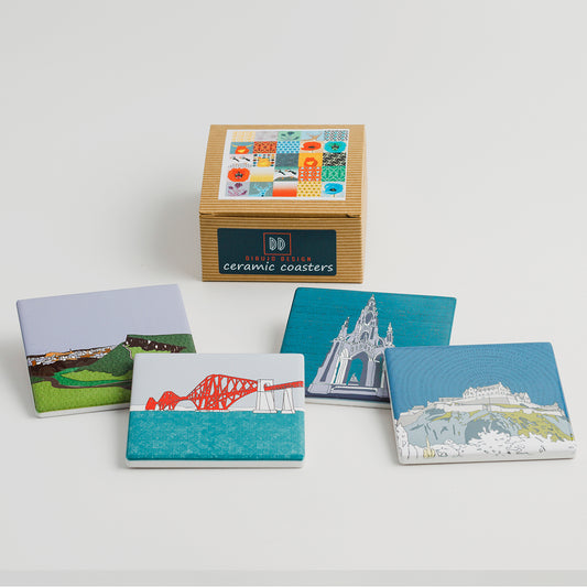 Edinburgh Landmarks Ceramic Coasters