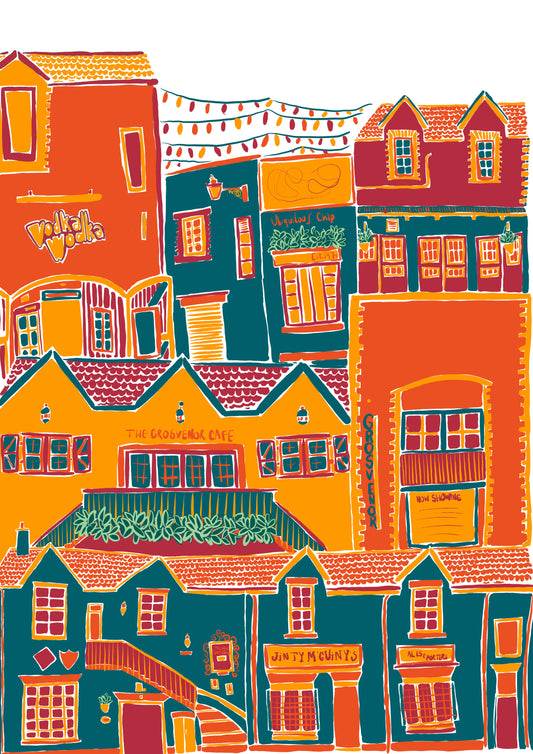 Print of Glasgow Ashton Lane