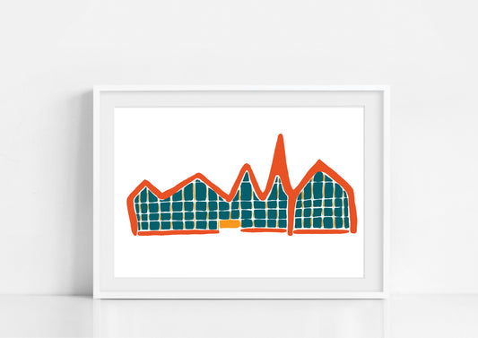 Print of Glasgow Riverside