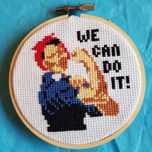 We Can Do It Cross Stitch Kit