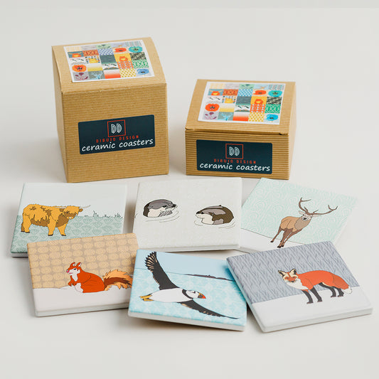 Scottish Animal Ceramic Coasters