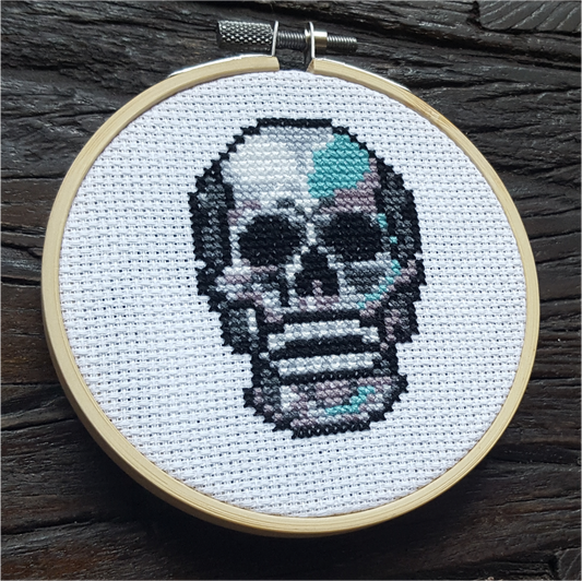 Skull Cross Stitch Kit