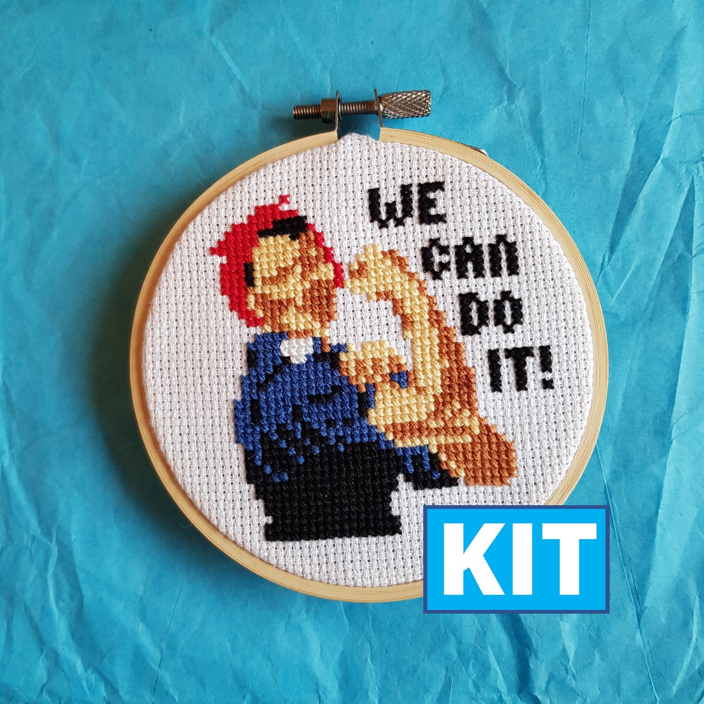 We Can Do It Cross Stitch Kit