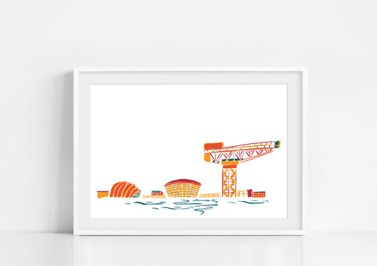Print of Glasgow Finnieston Waterside