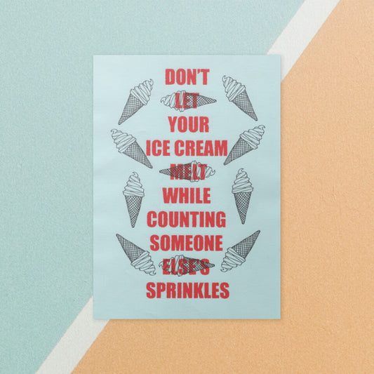 Ice Cream Riso Print