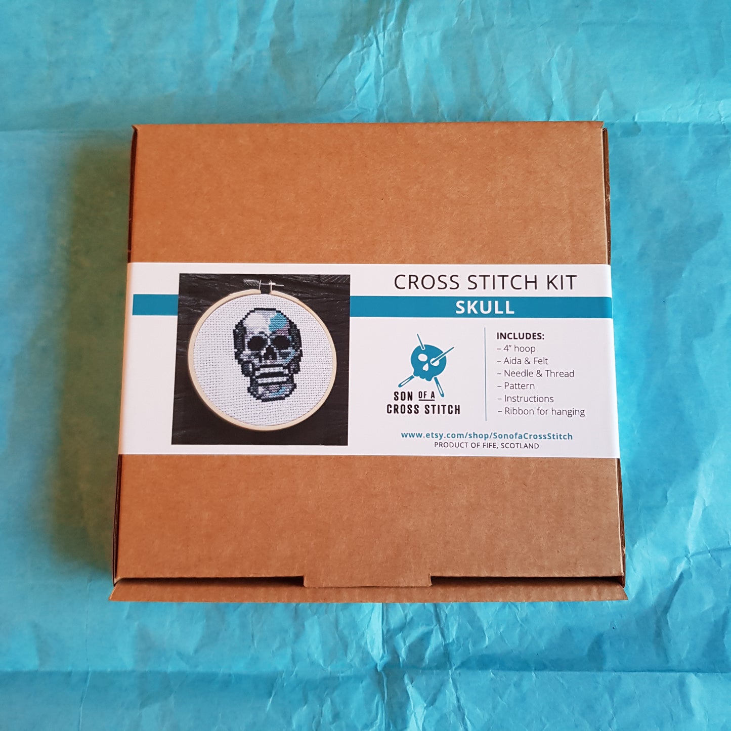Skull Cross Stitch Kit