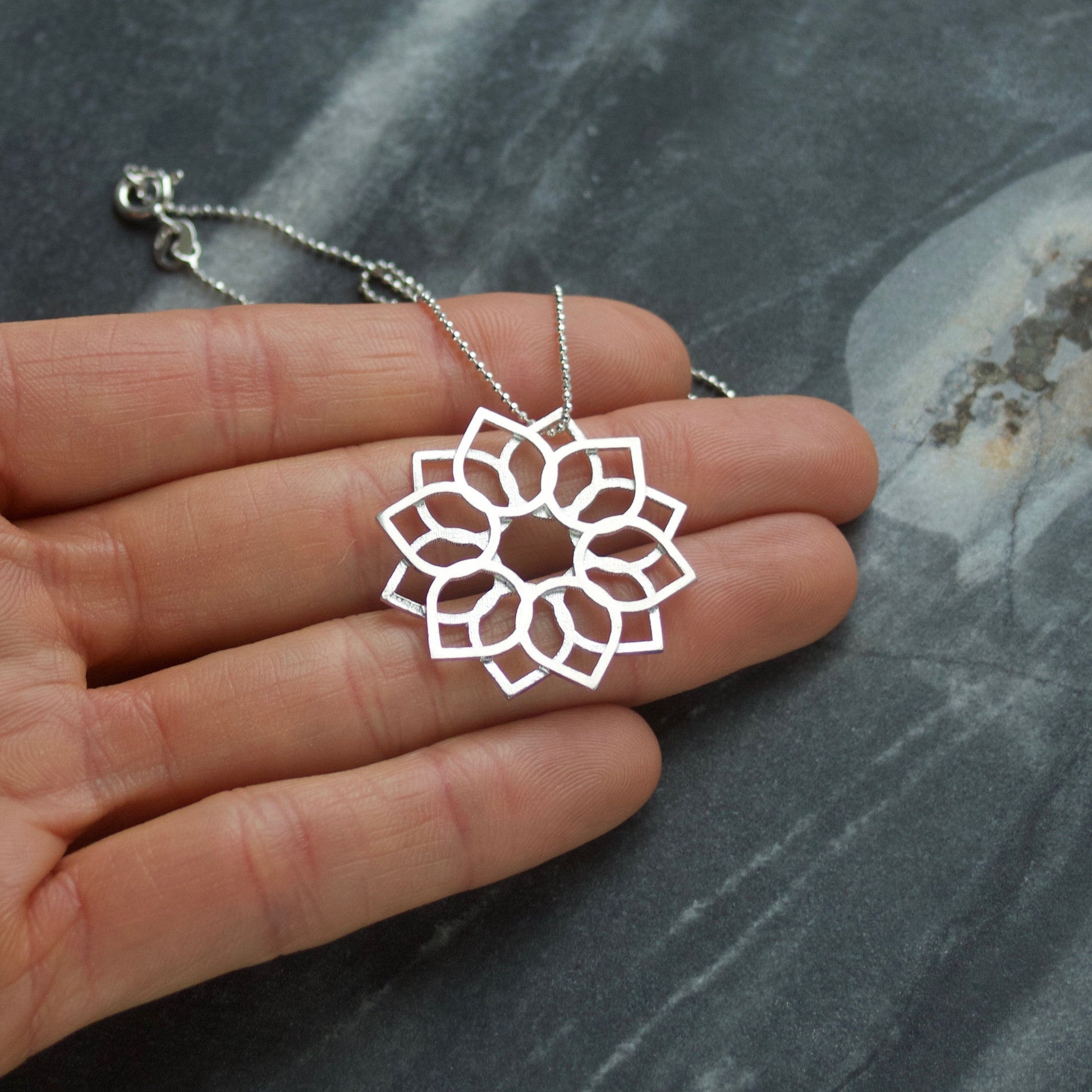 Diamond Star Blossom pendant and ornament 3D model 3D printable