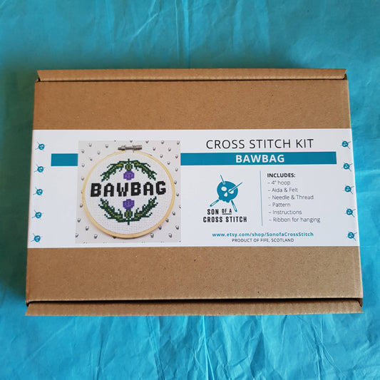 Bawbag Cross Stitch Kit