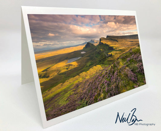 Trotternish from Quiraing, Isle of Skye - Scotland Greeting Card - Blank Inside
