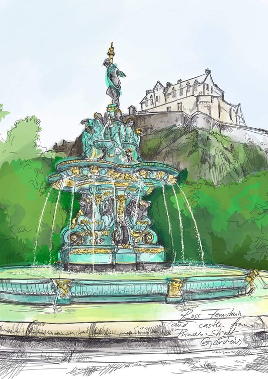 Ross Fountain Art Print