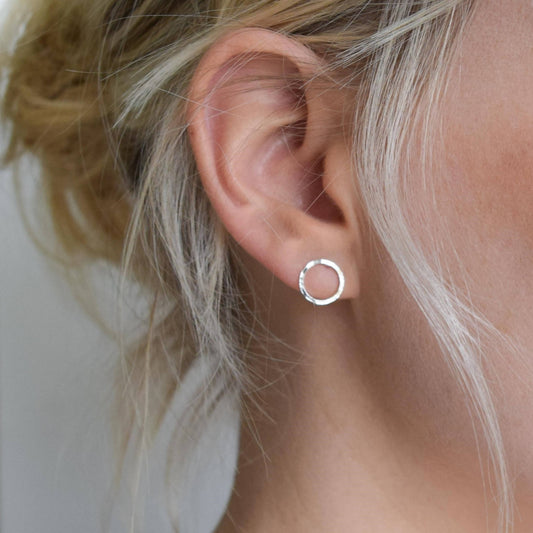 Circle Stud Earrings