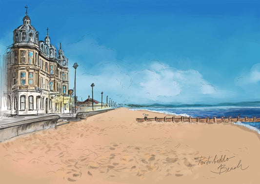 Portobello Beach Art Print