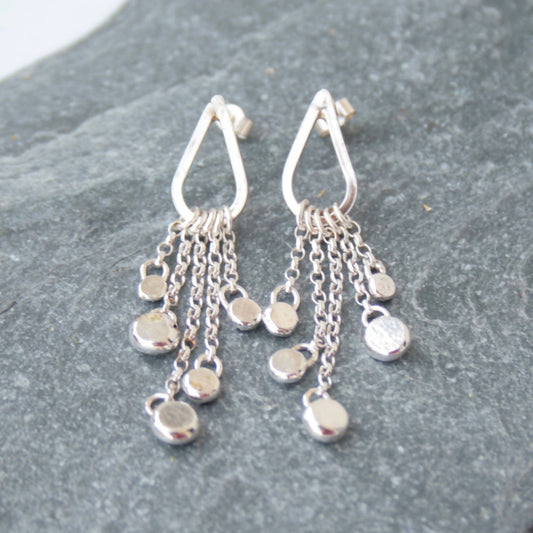 Sterling silver chandelier earrings