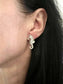 Silver seahorses earrings