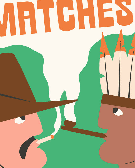 Cowboy Brand Matches Print